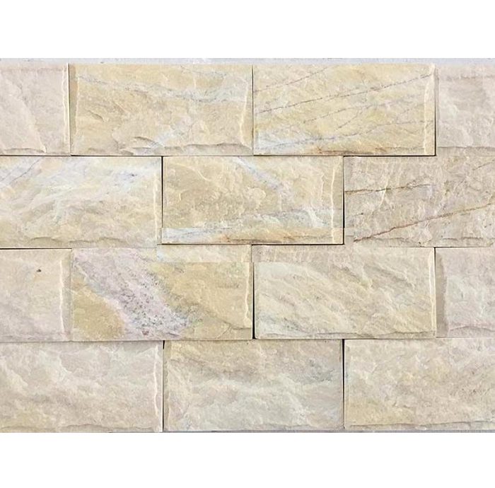 Đá bóc vàng tự nhiên ốp trang trí sân cổng tường rào DB-001Y