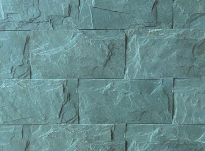 Đá bóc xanh tự nhiên ốp trang trí sân cổng tường rào DB-001G