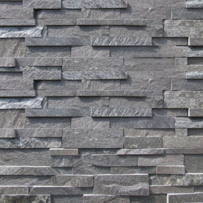 Đá ghép xanh tự nhiên ốp trang trí sân cổng tường rào DG-002G