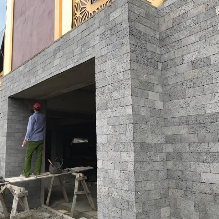 Đá ong ốp tường, trang trí sân cổng, tường rào HMDO-1020