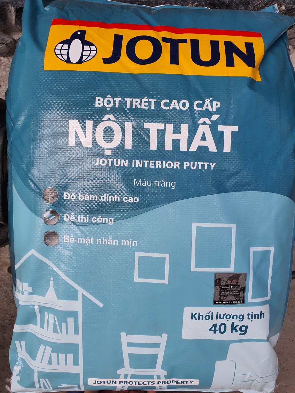 Bột trét tường Jotun chính hãng, giá tốt