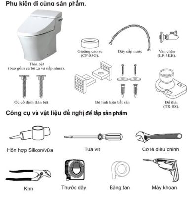 Cách nhận biết phụ kiện bồn cầu ToTo Cách nhận biết phụ kiện bồn cầu ToTo